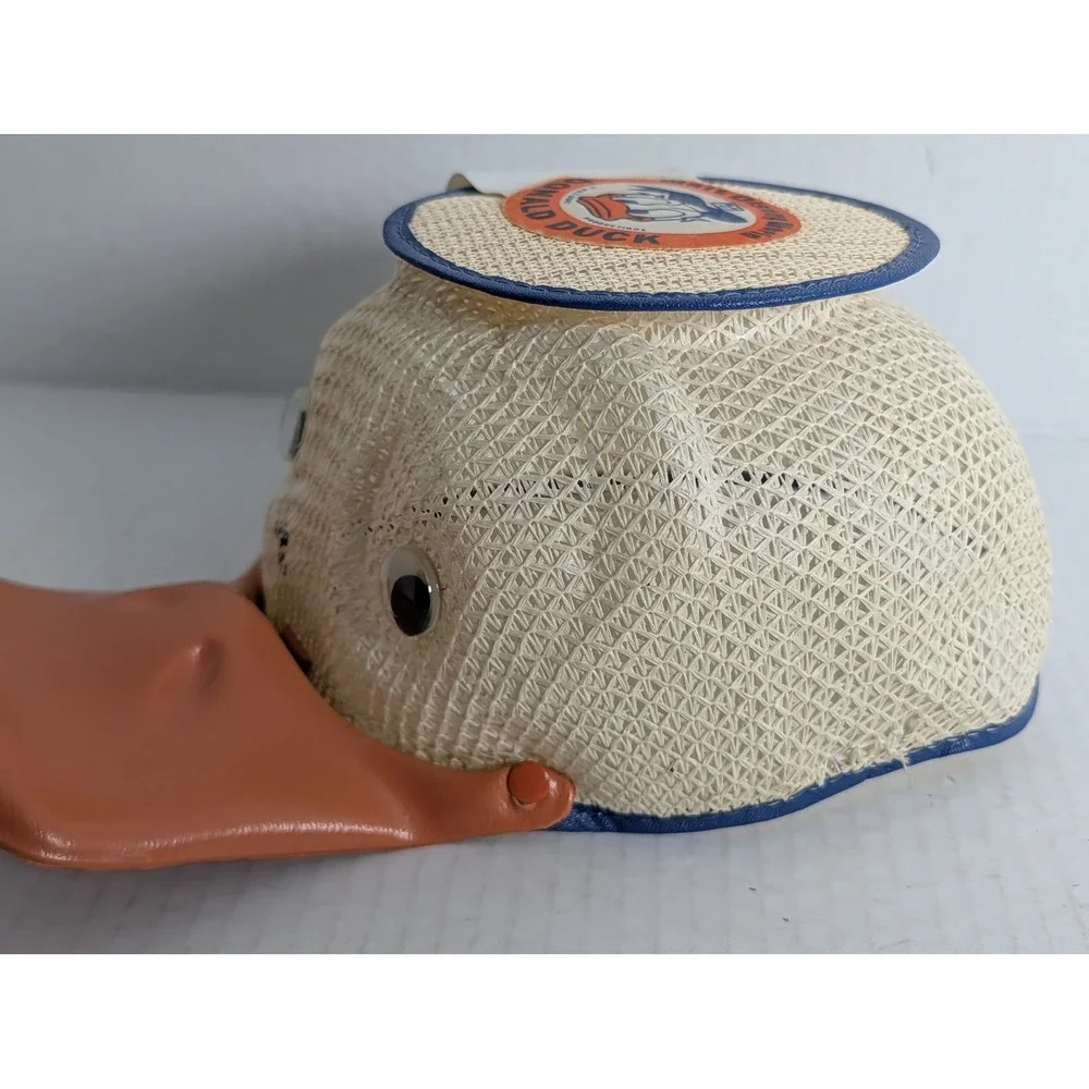 Vintage Walt Disney World Donald Duck Visor Hat Benay Albee USA Large Rare